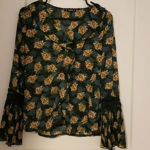 Shein printed shirt